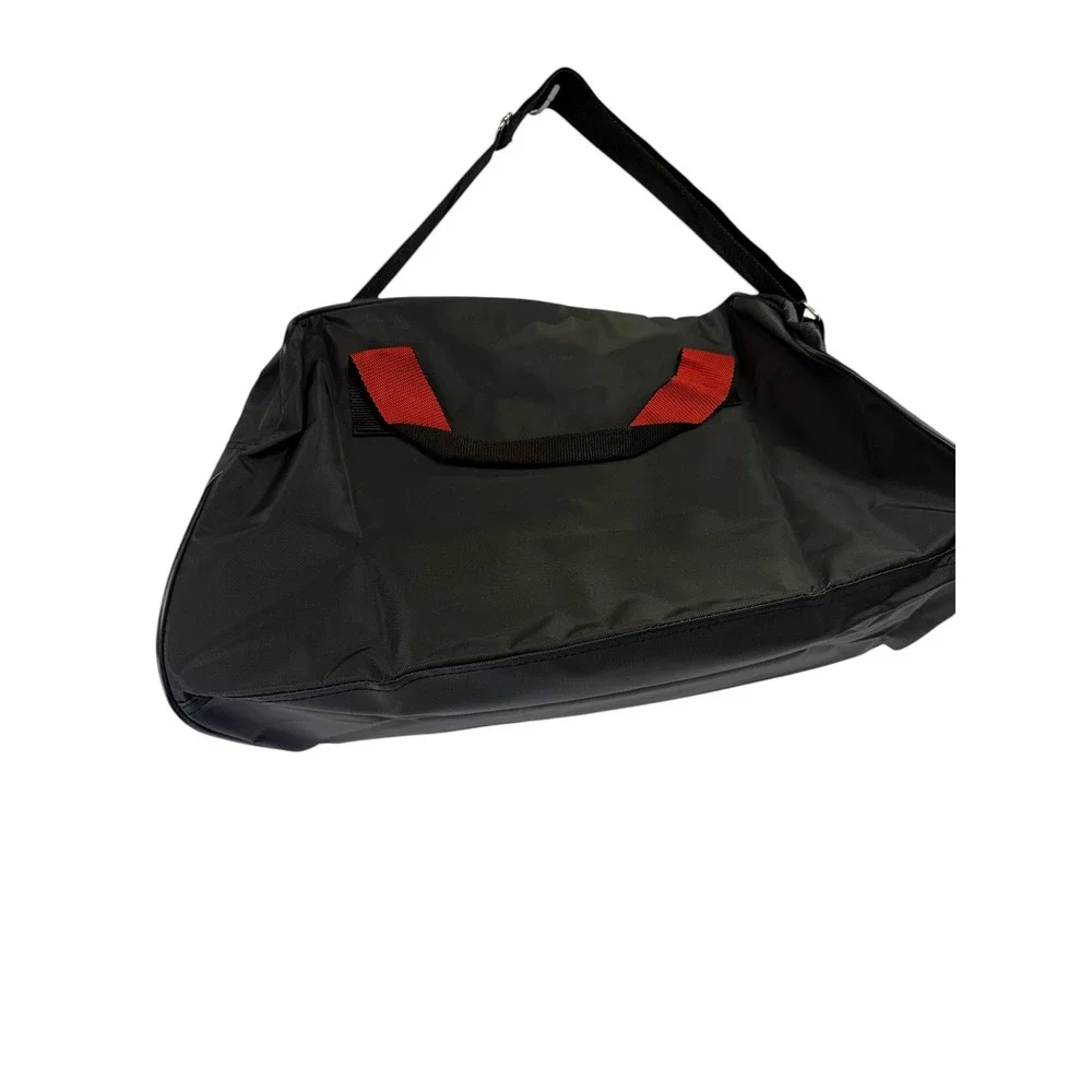 Wilson Sports Gear Vintage Duffel Bag Black Red Nylon Gym Travel NWT